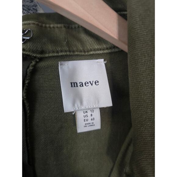 NWT Anthropologie Maeve Colette Denim Wrap Jumpsuit - Size 8 - Picture 7 of 7